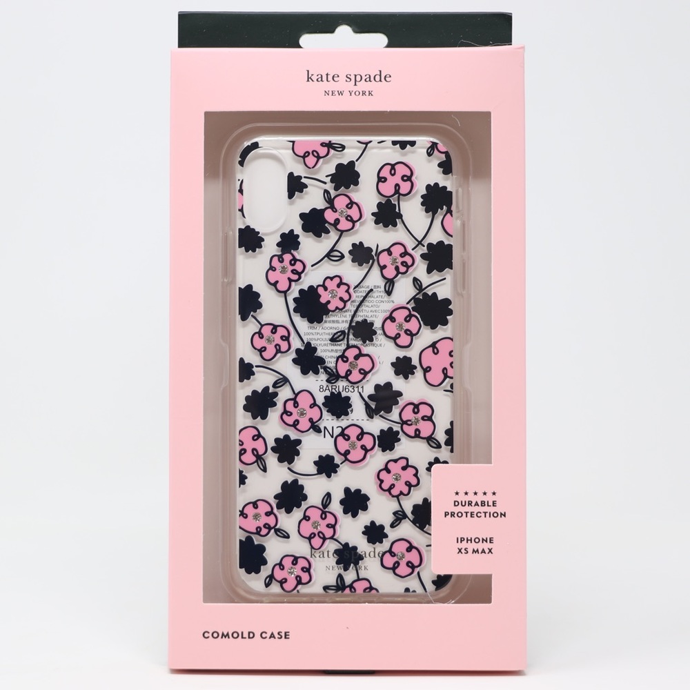 New Kate Spade iPhone XS MAX Jeweled Floradoodle iPhone Case